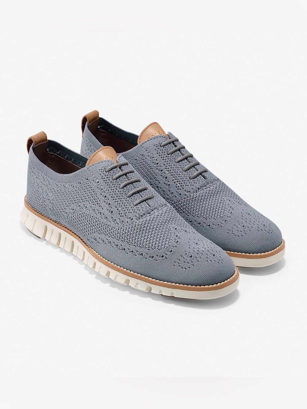 Cole Haan Men's ØriginalGrand Knit Stitchlite Blue Oxfords